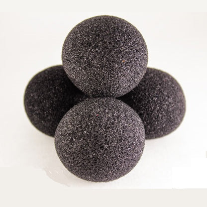 Set of 4 Super Soft Classical (4.5cm) Sponge Balls - BLACK