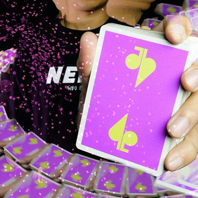 Jaspas Eggplant Playing Cards