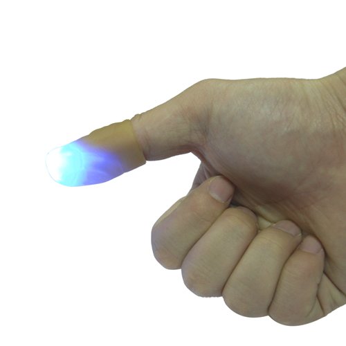 Light Up Thumb Tip BLUE (Pack of 2)