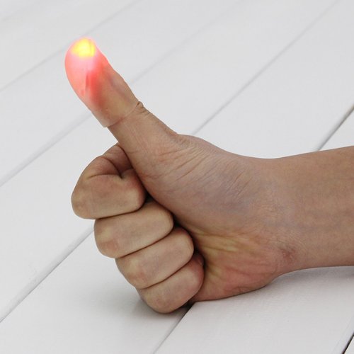Light Up Thumb Tip RED (Pack of 2)