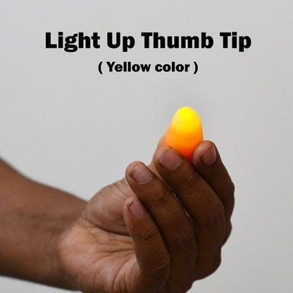 Light Up Thumb Tip YELLOW (Pack of 2)