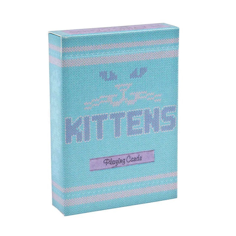 Kittens Blue Playing Cards