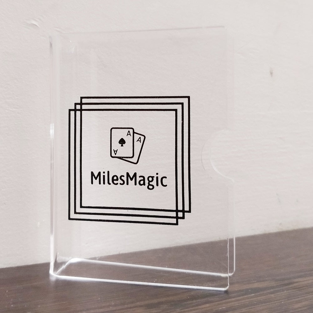 MilesMagic Acrylic Transparent Card Clip