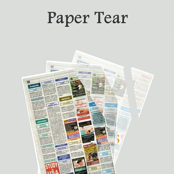Newspaper Tear Restore Magic Trick