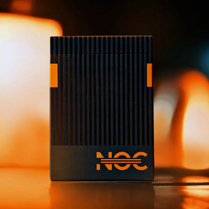 NOC3000X3 : Black/Orange (Human) Playing Cards