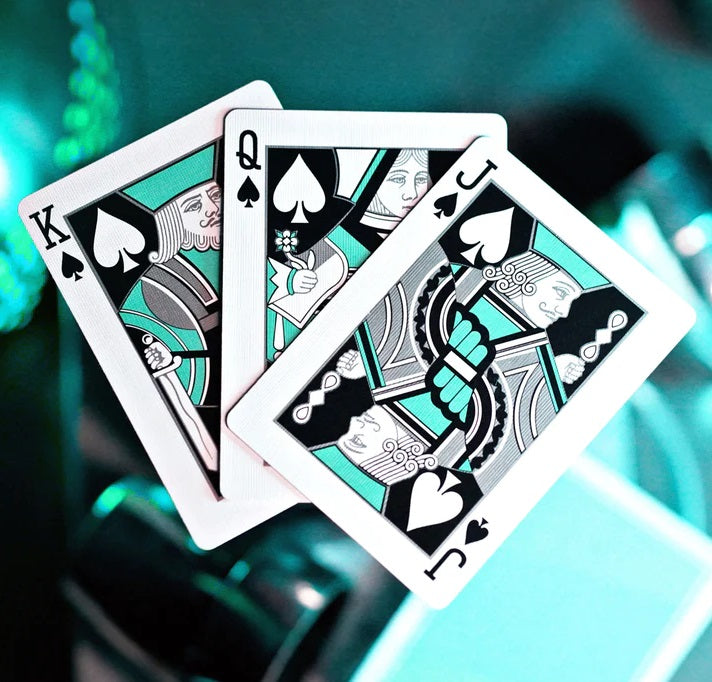 NOC3000X3 : Silver/Teal (Species X) Limited Edition Playing Cards