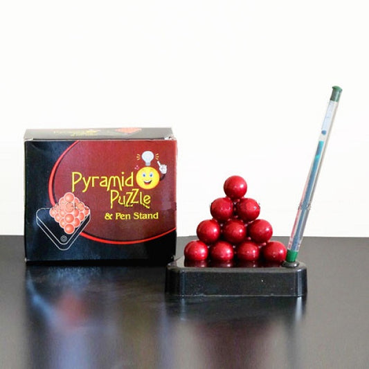 Ball Pyramid Puzzle w/ Pen Stand