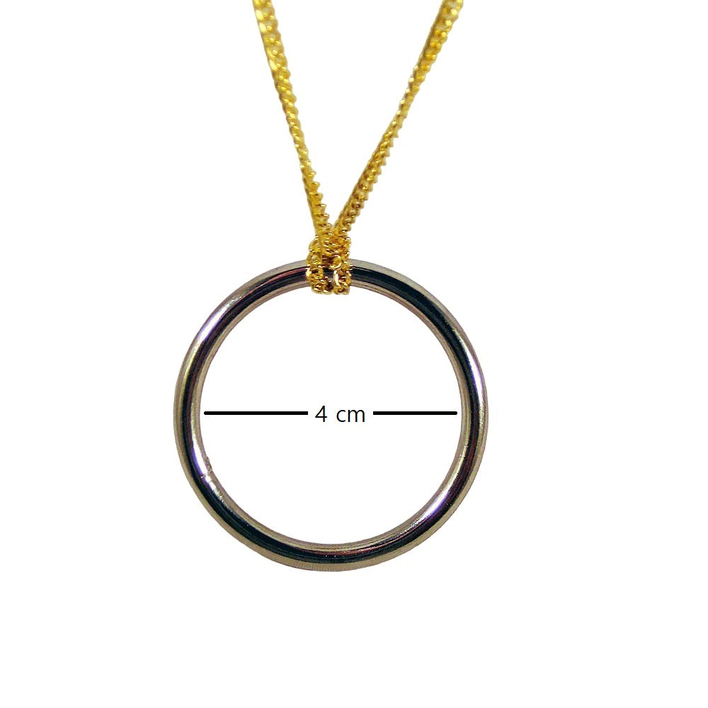 Black Ring Holder Necklace, Durable, Silver Stainless Steel, Widow Nec –  Soul Impressions Shop