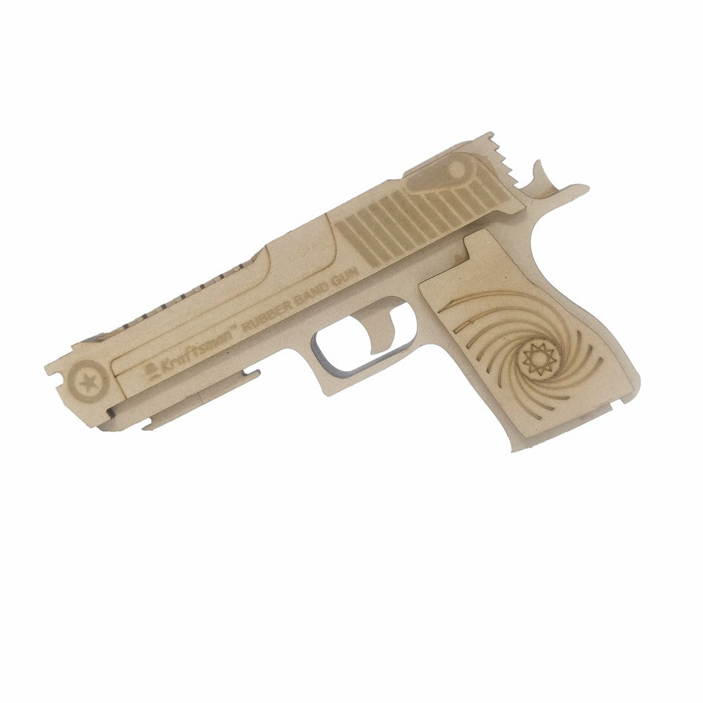 Wooden Rubber Band Gun - Biege