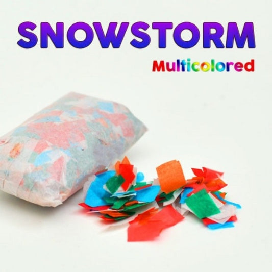 Set of 10 Snowstorm Snowflakes (Multi-Colored)