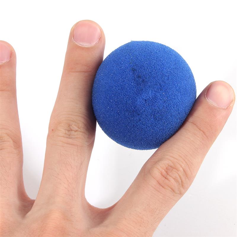 Set of 4 Super Soft Classical (4.5cm) Sponge Balls - BLUE