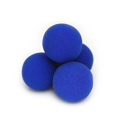 Set of 4 Super Soft Classical (4.5cm) Sponge Balls - BLUE