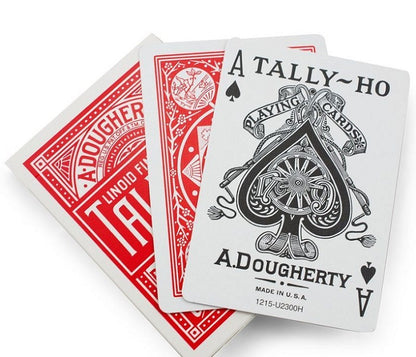 Tally Ho Fan Back RED Deck