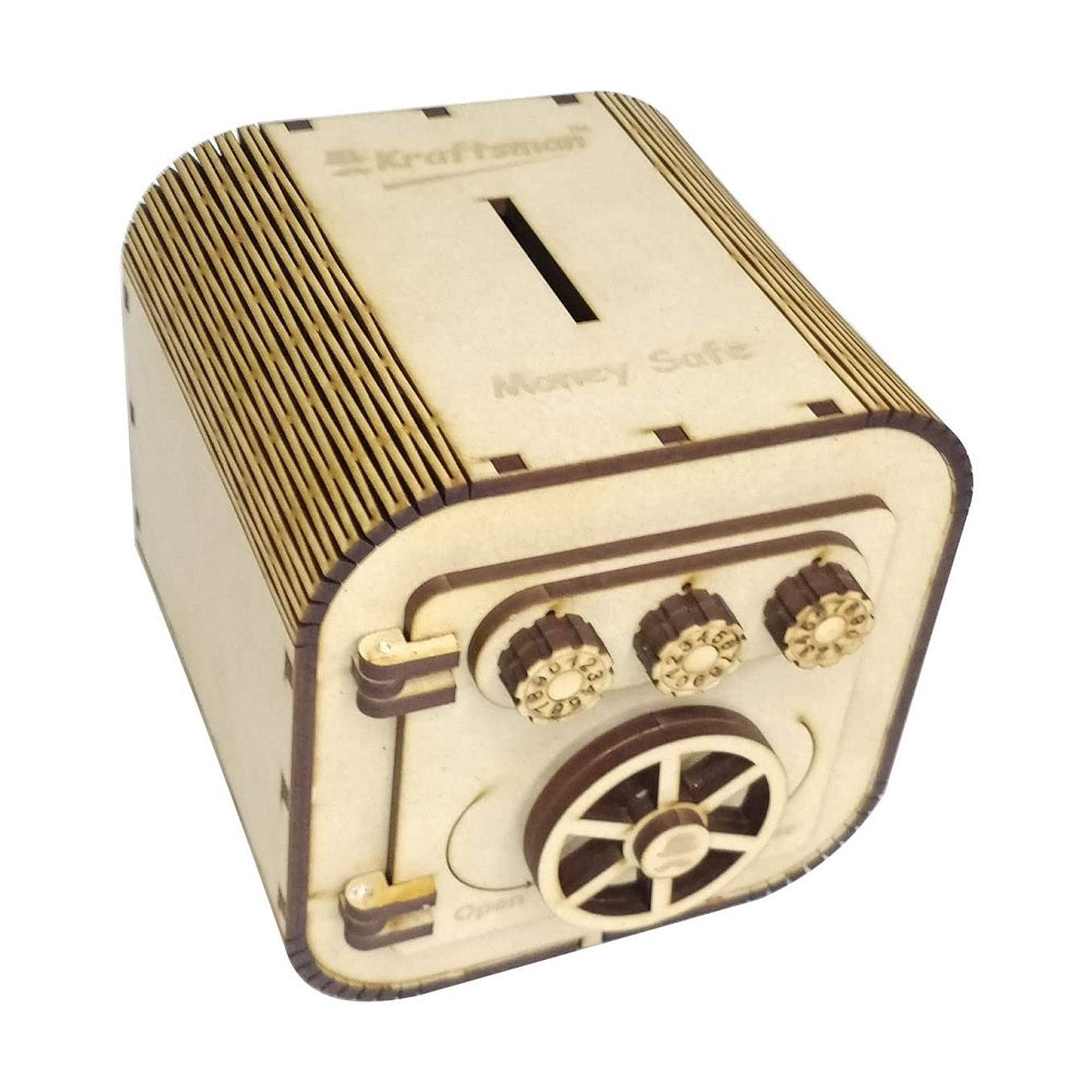 My Locker Wooden Money Safe with Password Lock - Money Chest Style