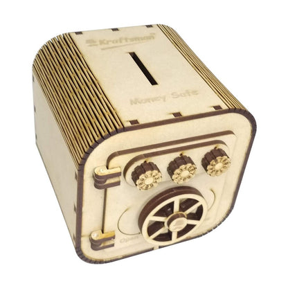 My Locker Wooden Money Safe with Password Lock - Money Chest Style