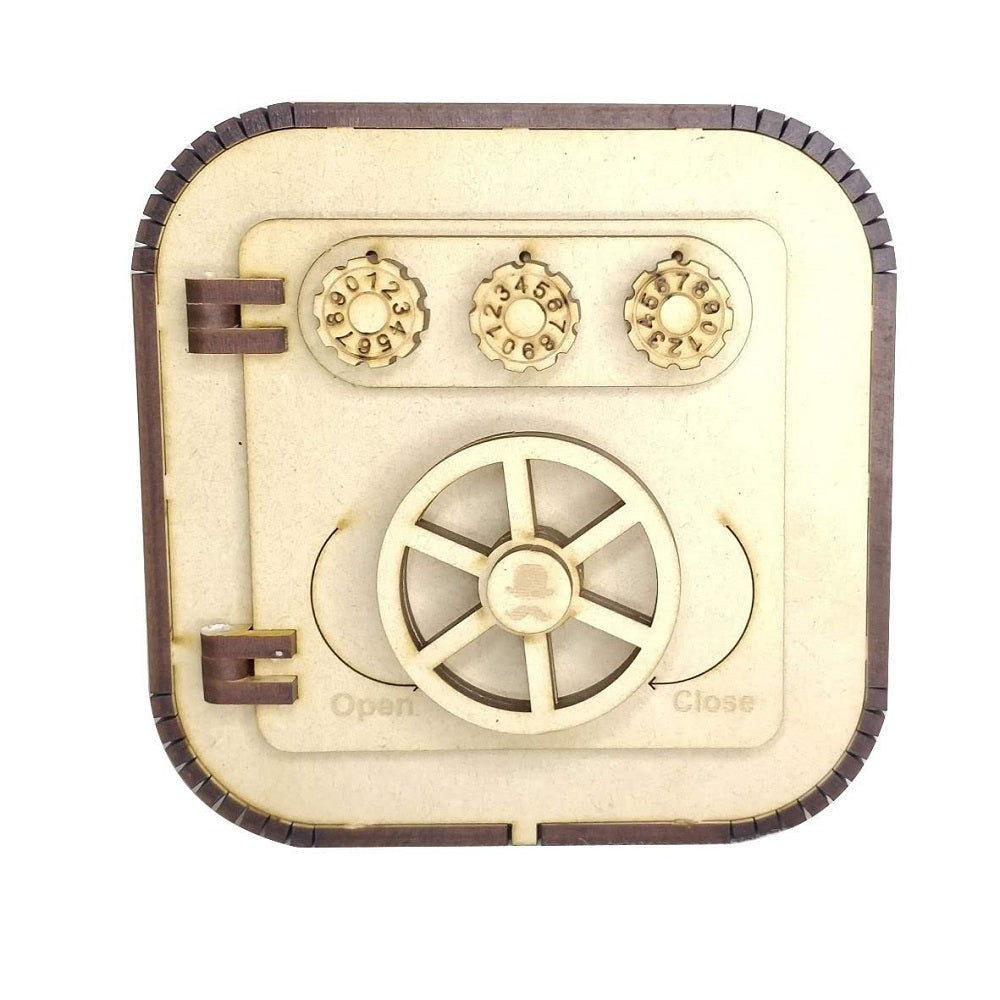 My Locker Wooden Money Safe with Password Lock - Money Chest Style
