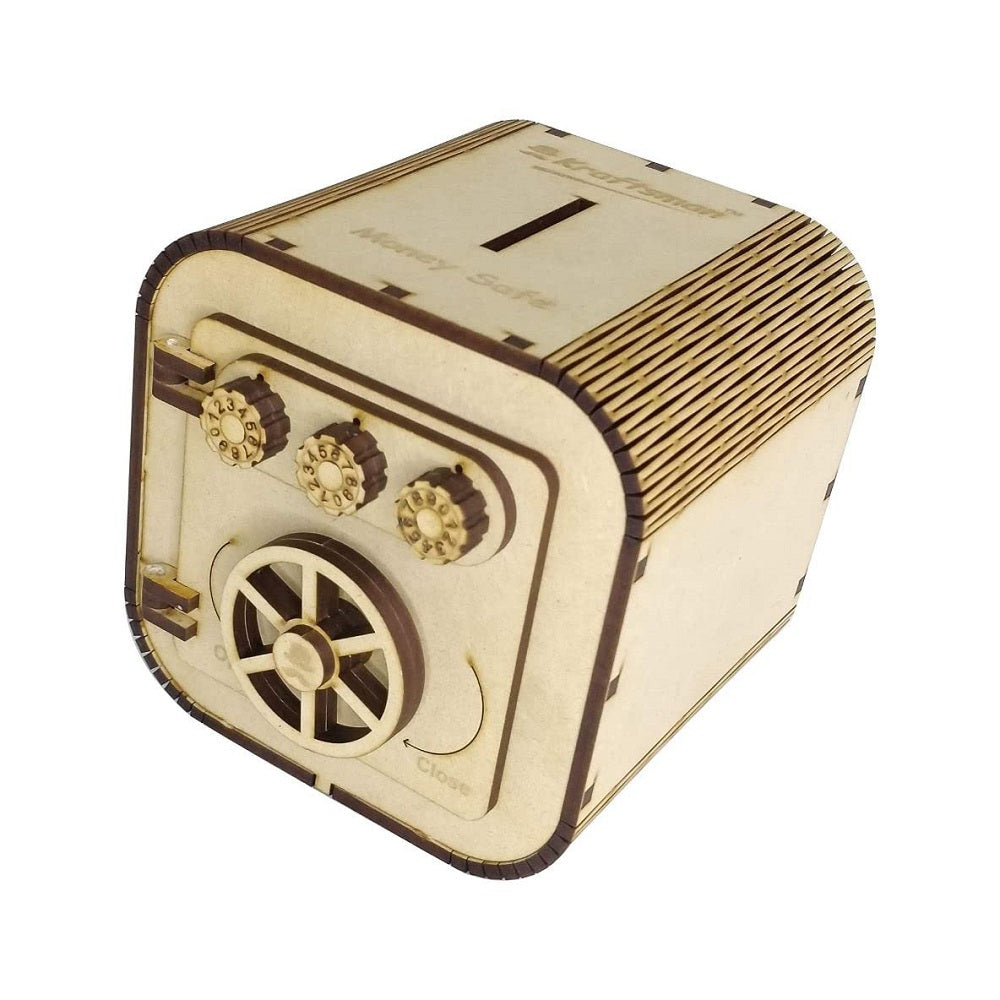 My Locker Wooden Money Safe with Password Lock - Money Chest Style