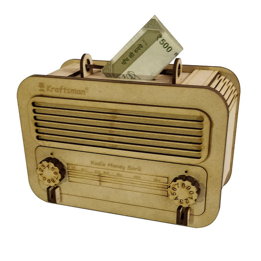 My Locker Wooden Money Safe with Password Lock - Radio Style
